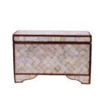 Handcrafted Wooden Box with Mother-Of-Pearl Inlay