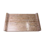 Set of 3 Walnut Serving Trays with Mother-of-Pearl Inlay, Handmade - Image 2