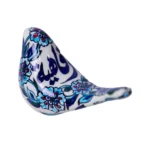 Qayshani Damascus Bird Figurine - Hand-Painted with Calligraphy
