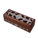 Handcrafted Wooden Box with Mother of Pearl Inlay – Elegant Gift