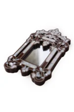 Mini Wooden Wall Mirror with Mother-Of-Pearl Inlays - Image 3