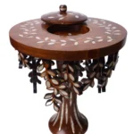 Handmade Olive Tree Incense Burner with Olive Wood Lid