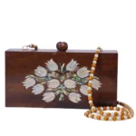 Wooden Ladies' Handbag with Mother-of-Pearl Inlay – Handmade  Unique